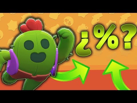 Este Es El Porcentaje Para Conseguir A Crow Spike Brawl Stars Youtube - brawl stars como conseguir a spike