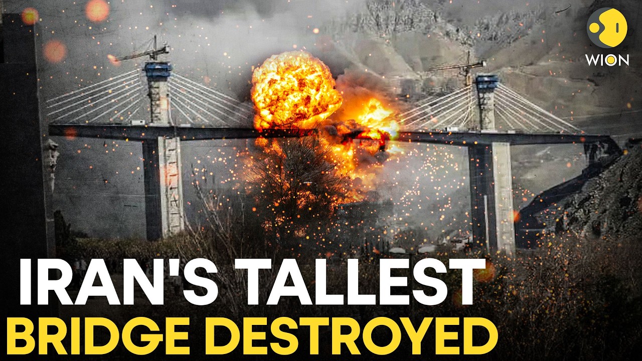 US Strikes Iran LIVE: US Hits Iran’s Tallest B1 Bridge, West Asia War Explodes | WION Live