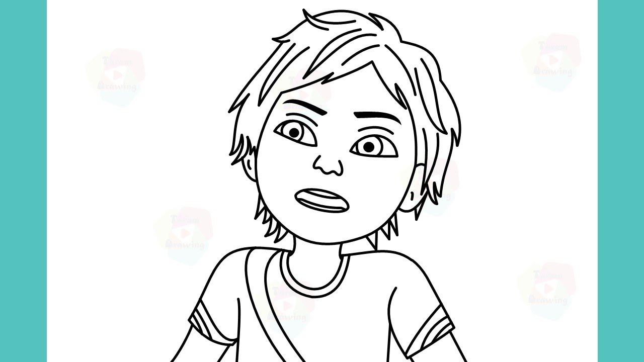 how to draw shiva cartoon drawing - YouTube