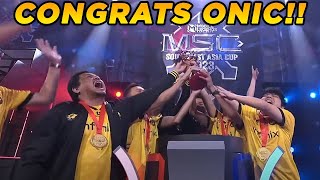 AKHIRNYA YA TUHAN, CONGRATS ONIC ESPORTS!!! PIALA INTERNASIONAL KEMBALI KE INDONESIA!!