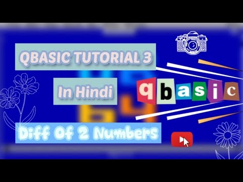 Subtraction of 2 numbers program tutorial in QBASIC Programming software 🤜🏻🤛🏻Qbasic serie part 3👩🏻‍💻
