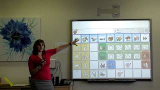 Stephanie Uses a SMARTboard to Teach Minspeak