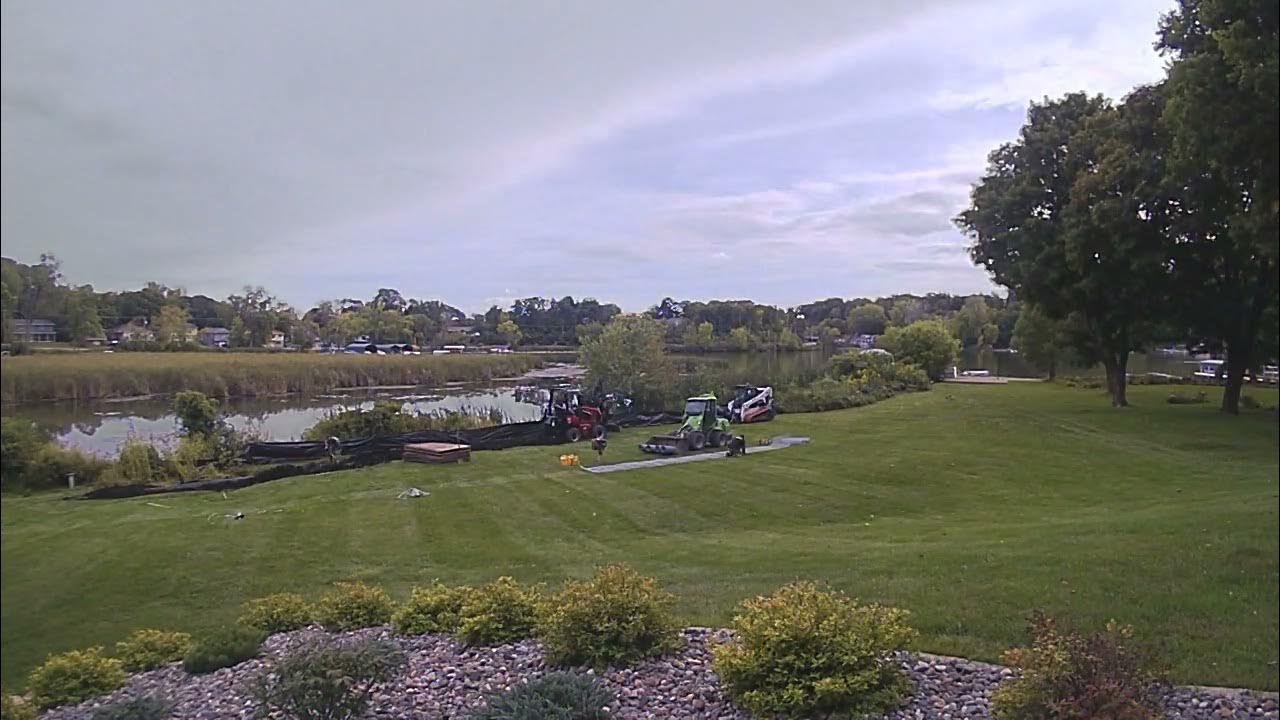 1/3 Timelapse Video of Muskrat Control on Shoreline YouTube