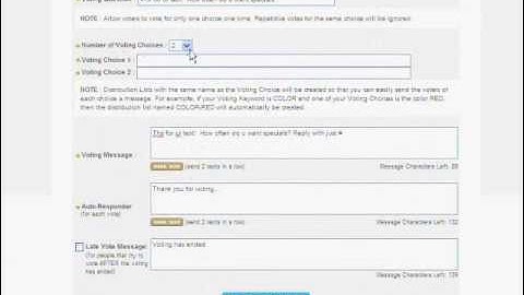 Creating a Mobile Voting Keyword - Pocket-Promo.com - Mobile SMS Text Message Marketing