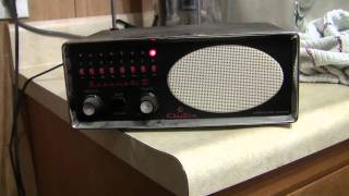 A demonstration of a 1970's Electra Bearcat 3 crystal controlled scanner.