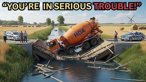 They Sent Cement Trucks Across My Private Bridge — Until My Trap Stopped Them Cold