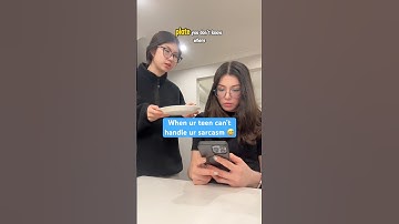 When ur teen can’t handle ur sarcasm 😅 #funnyvideo #comedy #relatable #humor