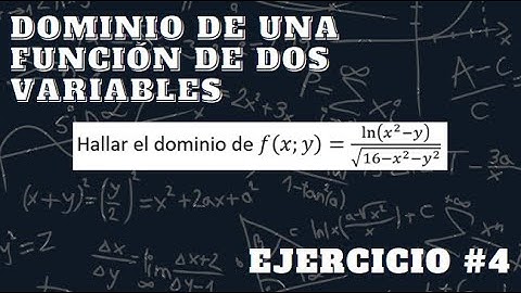 Dominio de una Función de Dos Variables | Ejercicio #4