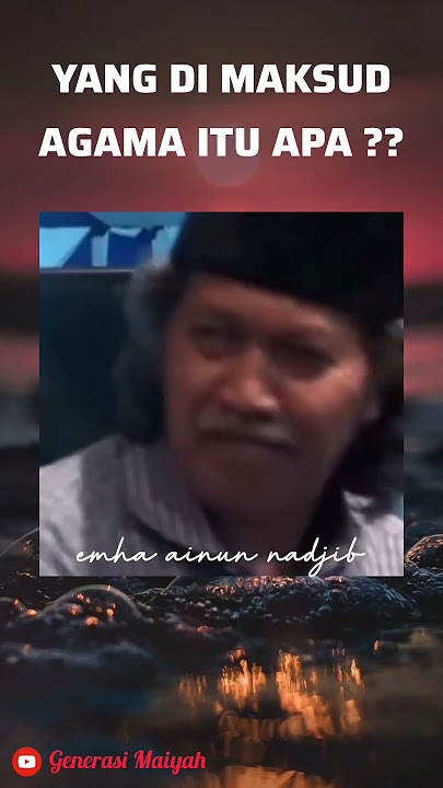 agama itu apa?? || mbah nun #caknun #shorts #shortsfeed #shortsfund