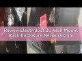 Review Electriduct 2U Wall Mount Rack Enclosure Network Cabinet Solid Door Black Powder Coated Steel
