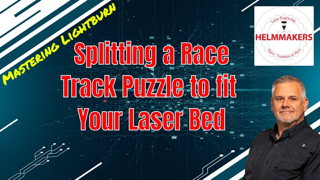 Easy Trick To Split a Race Track File For Laser Cutting!