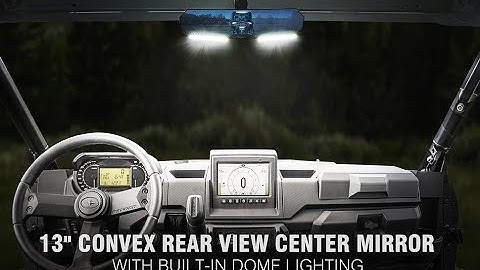 Valiant Series 13" Aluminum UTV Rear View Mirror w/ Integrated LED Lights for 2017-21 Polaris Ranger