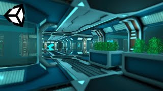 Unity Level Design Time Laps. Space Station 2