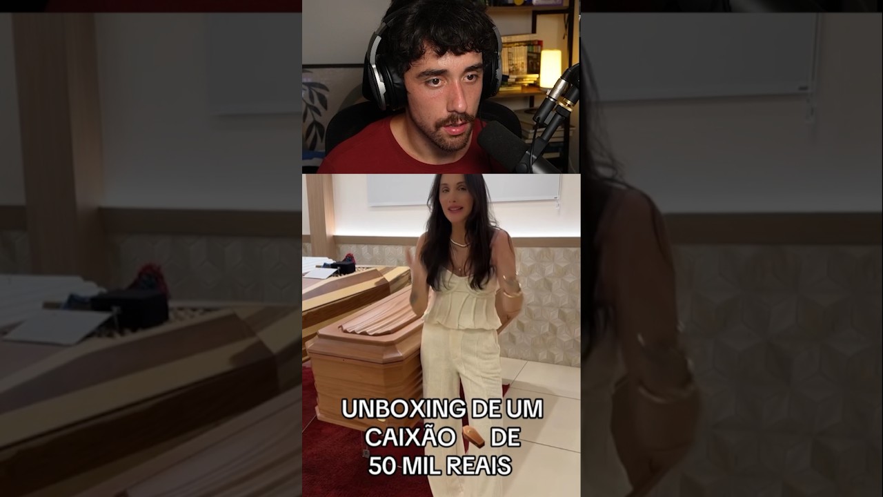 Unboxing de caixão que custa R$ 50 mil! Compraria um desse pra você? kkkk
