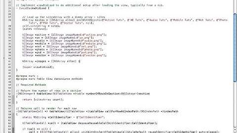 iPhone SDK: Working with the UITableView Class: Part 2