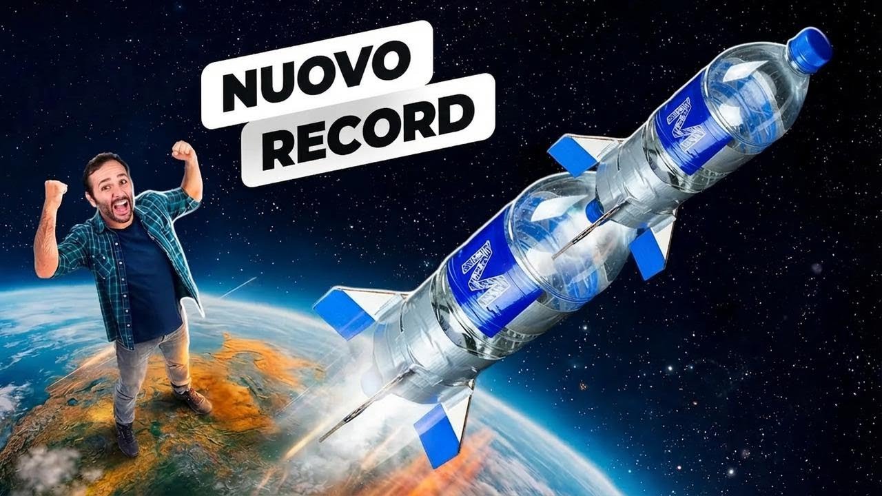 Nuovo record per il razzo con bottiglia di plastica!
