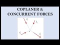 شرح ميكانيكا 1 " Statics "  شرح القوي المتلاقية في نقطة"IMP 3 - 2 D    "Coplanar concurrent forces