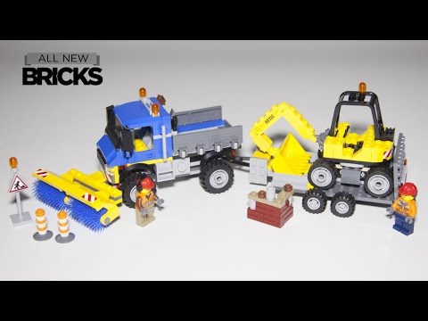 lego city sweeper and excavator