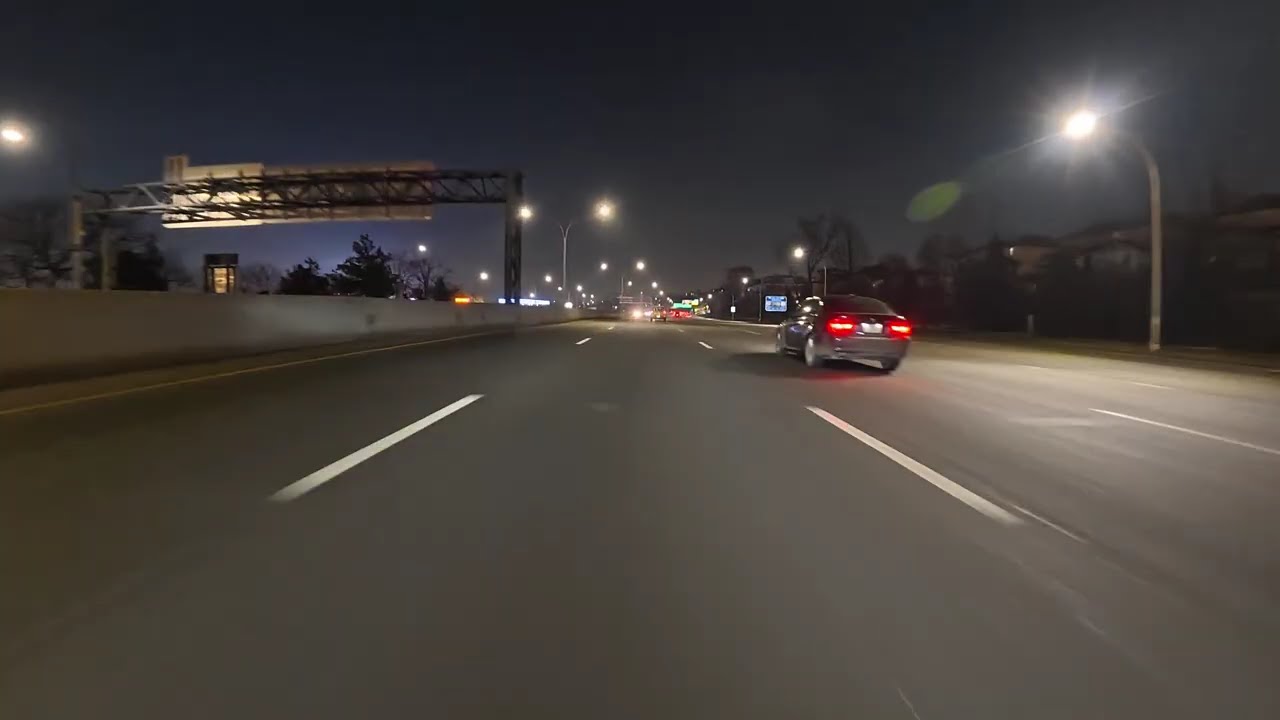 GRAND CENTRAL PARKWAY AT NIGHT (Jackson heights to Jamaica )  
