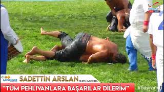 1.Bayramiç Yağlı Güreşleri 1.Tur Orhan Okulu - İsmail Balaban İsmail Koç - Turan Balaban