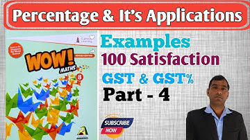 exercise 8.4 examples percentage and its application class 8th wow maths
