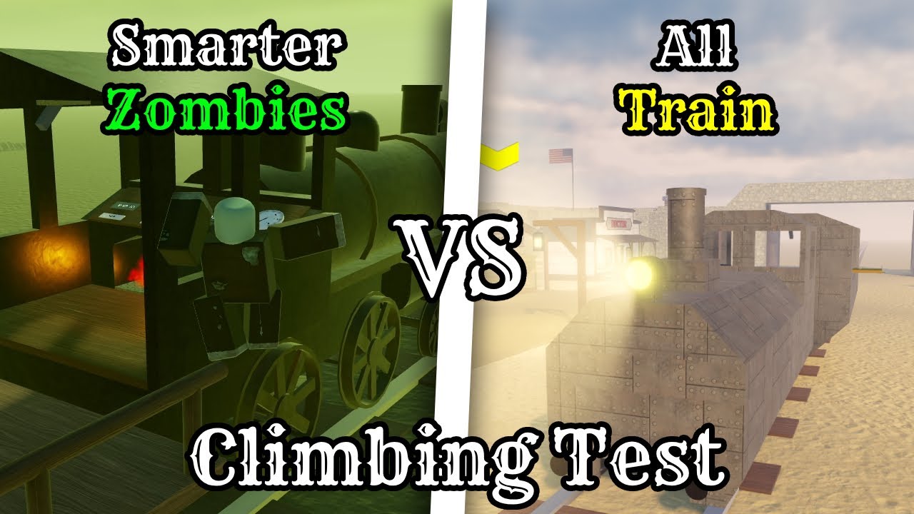 Zombie Rails Roblox Smartest Zombie vs All Train | Roblox Dead Rails (Climbing Test) - YouTube