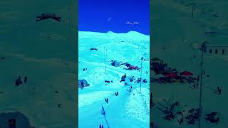 Gudauri Ski Resort Looks FAKE From The Sky 😱❄️ (Insane Drone Footage) #aerialview #travel #explore