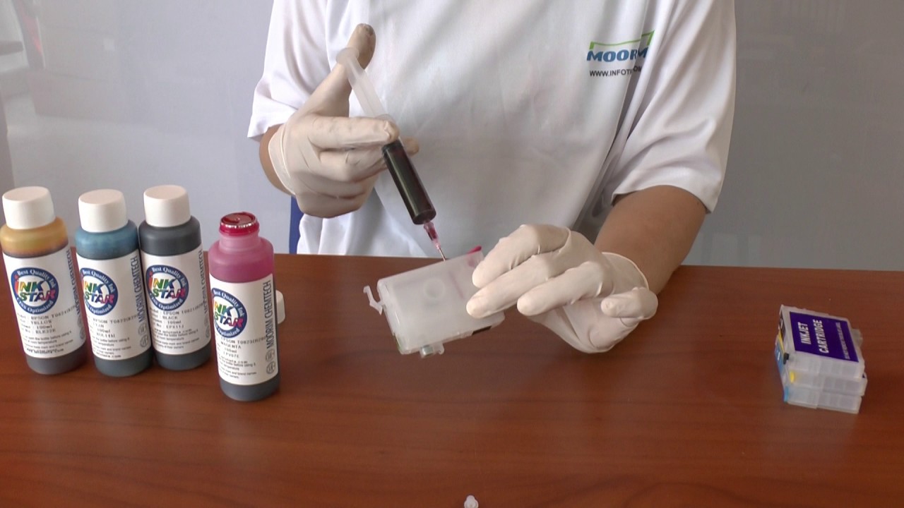 Recarga cartucho Recargable para Epson XP-235 XP-245 XP-247 XP-332 XP-335 XP-342  XP-345 XP-432 - YouTube