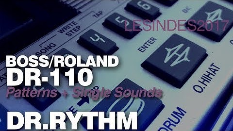 BOSS / ROLAND DR-110 // DR. RHYTHM // Single Sounds + Patterns