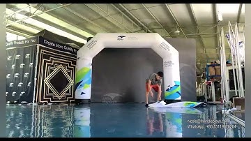 Outdoor Sport Start and Finish Line Airtight Arches Race Advertising Inflatable Arch column For Sale