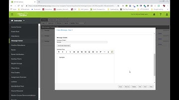 How to use Infinite Campus Message Center