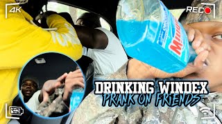 DRINKING WINDEX PRANK ON FRIENDS 😂 ( EXTREMELY FUNNY )