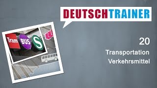 German For Beginners A1A2 Deutschtrainer Transportation