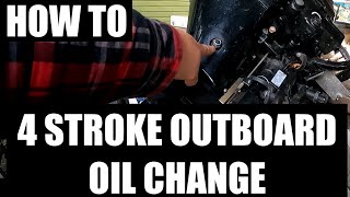 Mercury outboard oil change. How to, 8hp 4 stroke Easy 15-minute job! #diy #mercury #outboard