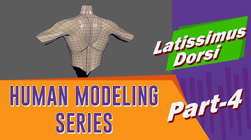 Human Body Modeling Series | Software Tutorial  beginner - Maya | Part - 5 | Latissimus Dorsi Muscle