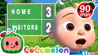 The Soccer Song ⚽ | Cocomelon | 🔤 Moonbug Subtitles 🔤 | Learning Videos
