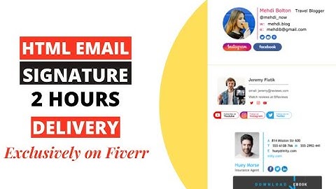 Create HTML EMAIL SIGNATURE Clickable Links 2022 | Html Email Signature সহজ নিয়মে শিখে দ্রুত ইনকাম