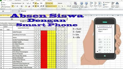 Absen siswa online dengan menggunakan HP Android