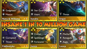 THE MOST INSANE 1 IN 10 MILLION GAME *RECORD* | TFT Set 8