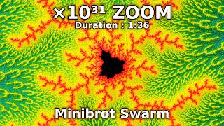 Mandelbrot zoom : 11.6 nonillion times deep 🌀 #mandelbrot