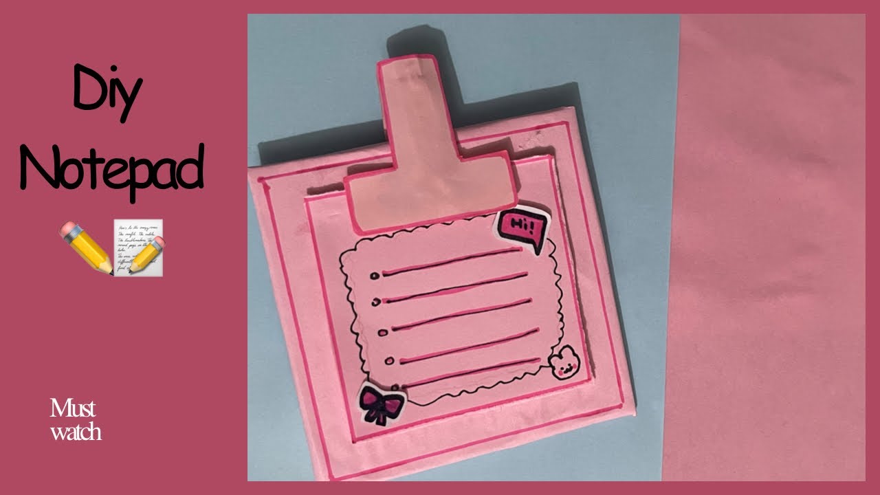 DIY Paper Notepad 📝 |Iqra vlogs - YouTube
