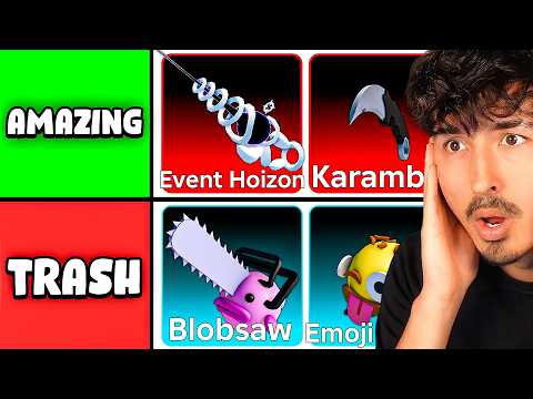 I ranked EVERY SKIN in Roblox Rivals!