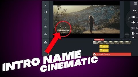 How to Make Name Intro Text like Cinematic🔥 kinemaster - Alco Editor