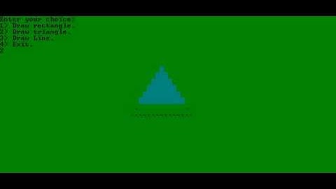 Drawing a triangle by assembly [emu8086]