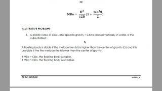 Stability of Floating Bodies EP2