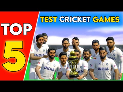 Top 5 Best Cricket Games For Android | 4K Graphics Test Cricket Games