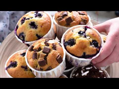 Video: Muffin Allo Yogurt Con Ciliegie Marinate Al Porto