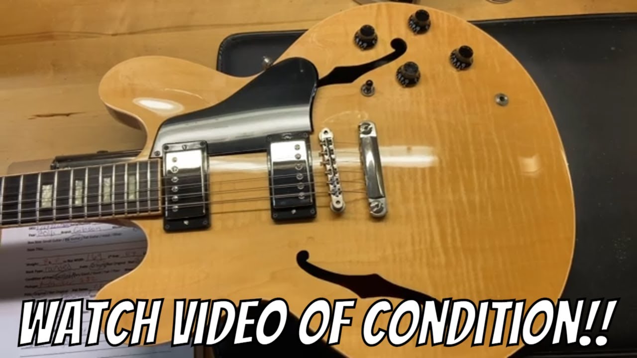 2016 Gibson Memphis ES 335 Figured Vintage Natural - YouTube