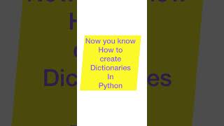 Learn how create  Dictionaries in python. - IN UNDER 1 MIN! Net Worth