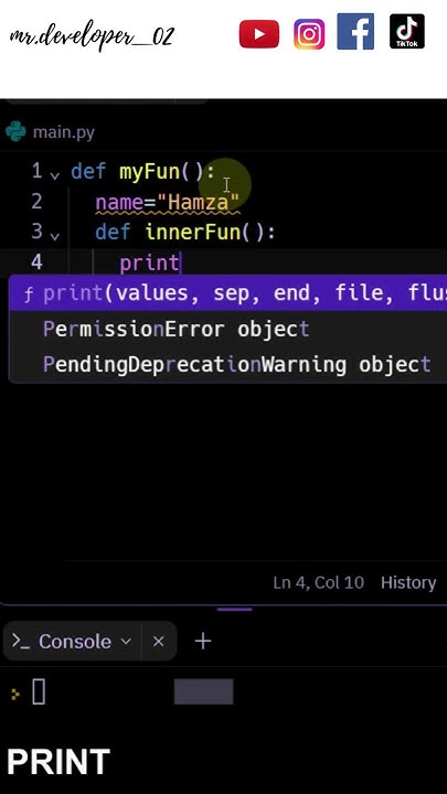 Function inside Function | Python | Programming #shorts - YouTube